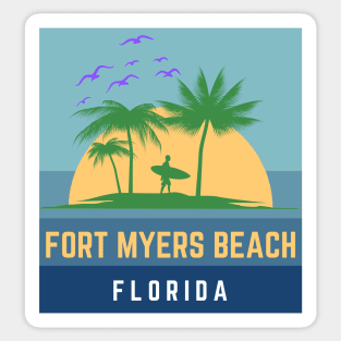 Fort Myers Beach Florida Sunset Sticker